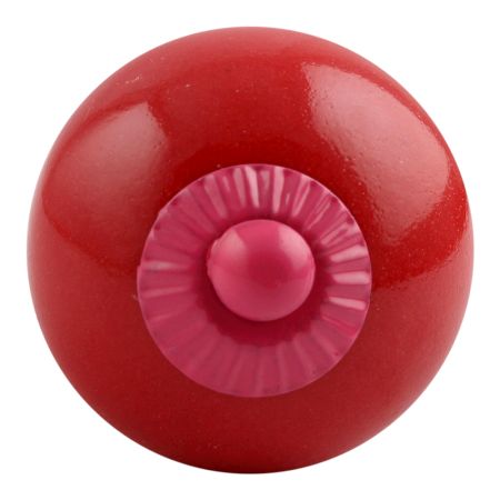 Solid Red Pink Fitting Ceramic Knob